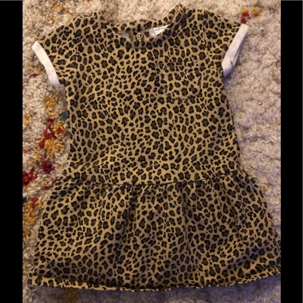 Brown and black leopard dress